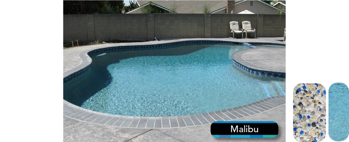 California Pebble Exposed Malibu Pool Plaster