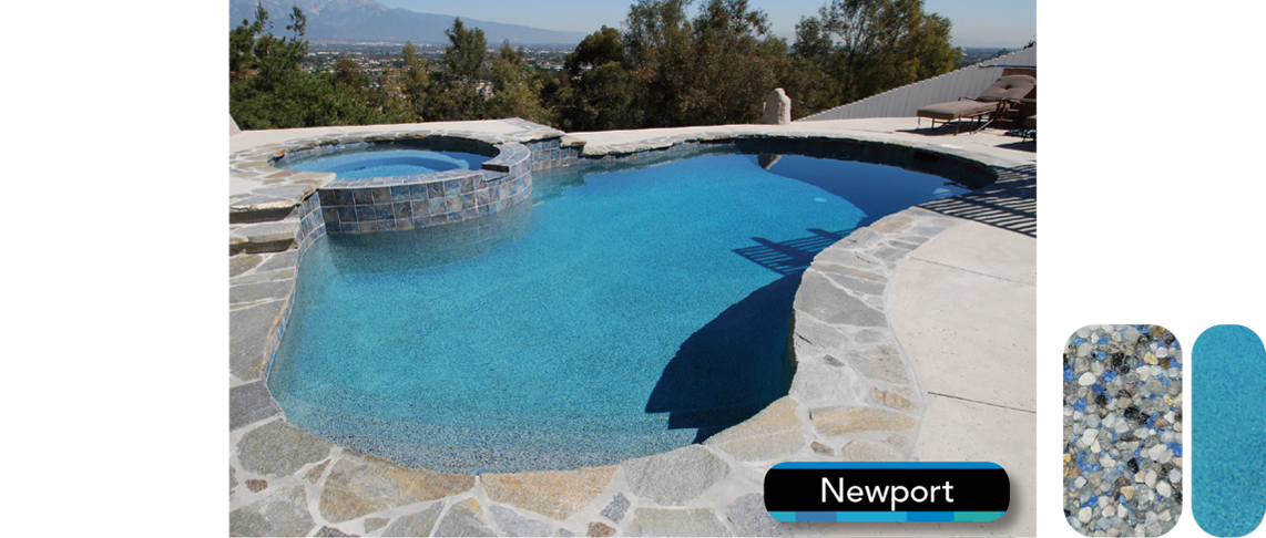 California Pebble Exposed Newport Pool Plaster